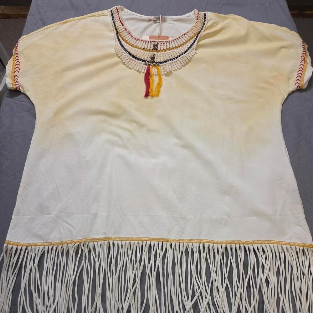 Western Boho Fringe Ombre T-shirt